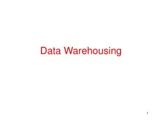 Data Warehousing