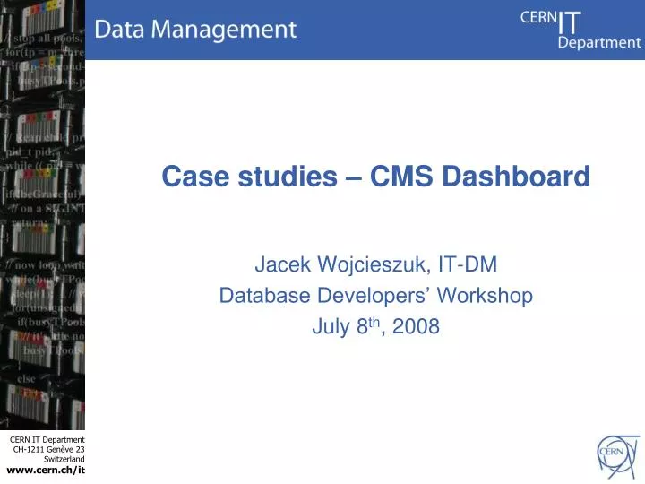 case studies cms dashboard