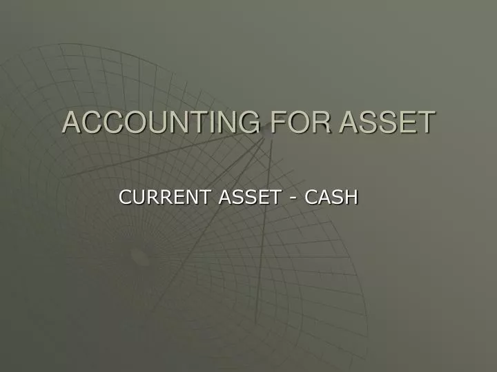 accounting for asset