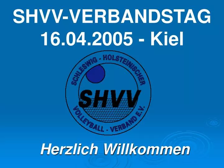 shvv verbandstag 16 04 2005 kiel