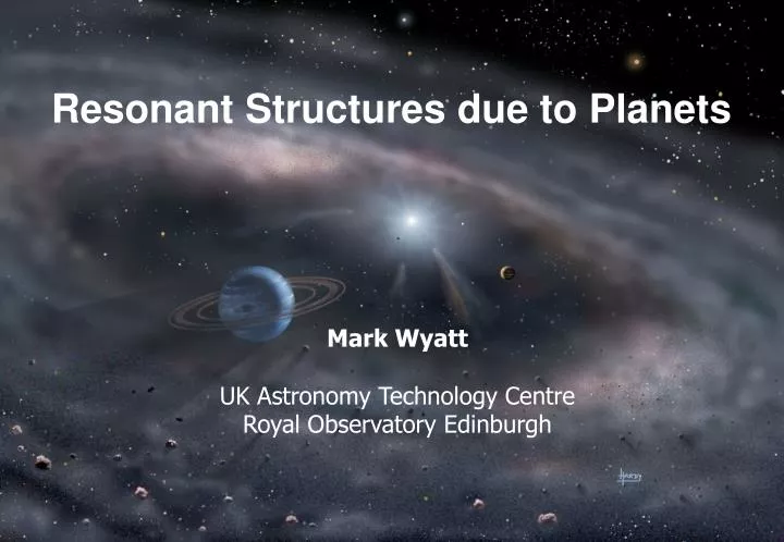 resonant structures due to planets