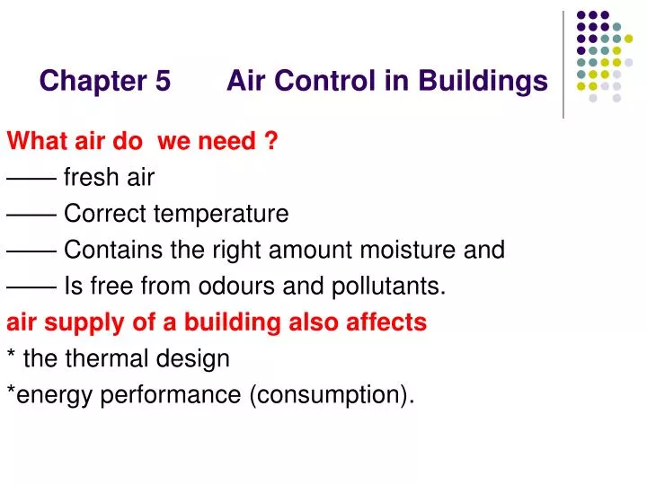 chapter 5 air control in buildings