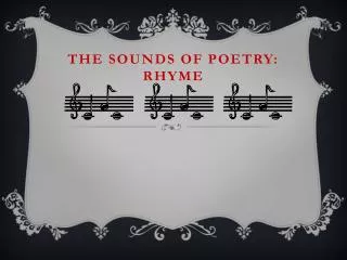 The Sounds of Poetry: RHYME