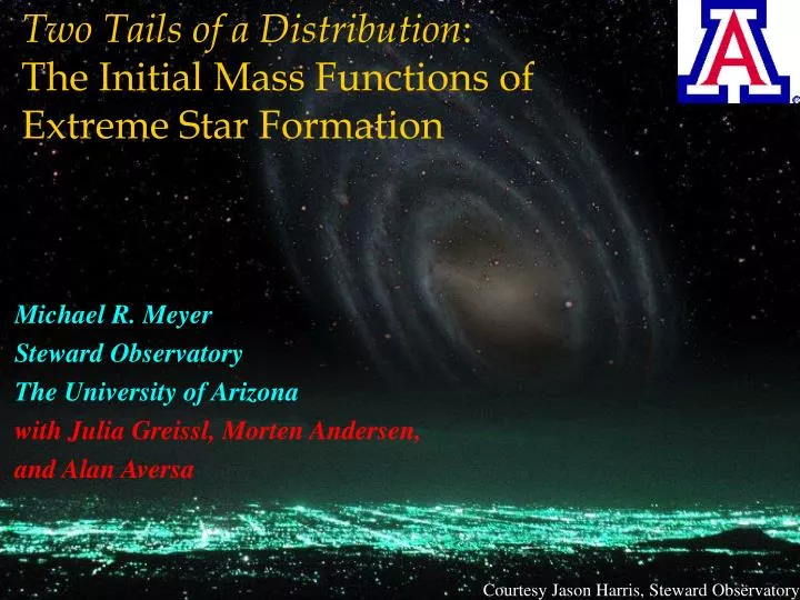 two tails of a distribution the initial mass functions of extreme star formation