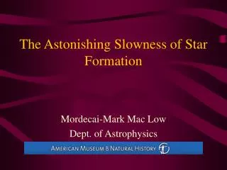 The Astonishing Slowness of Star Formation