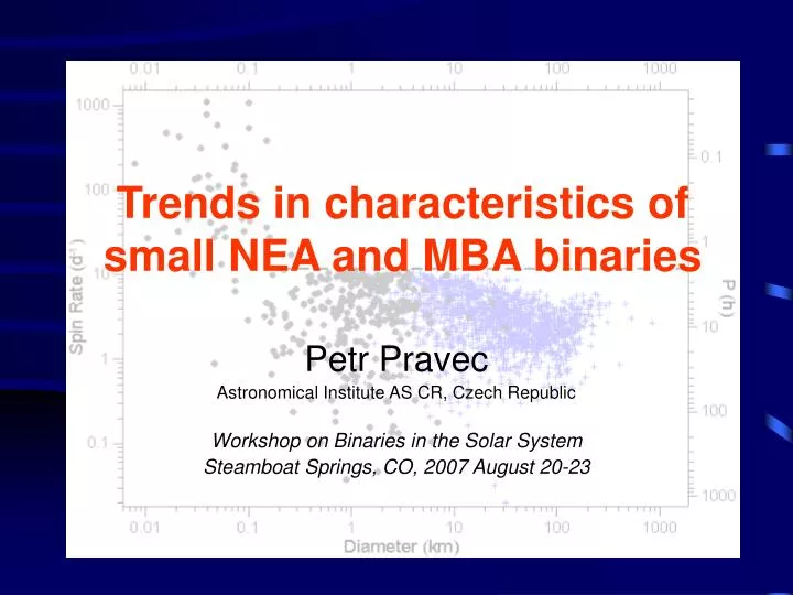 trends in characteristics of small nea and mba binaries