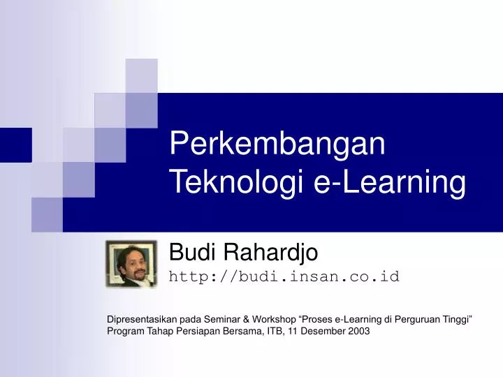 perkembangan teknologi e learning