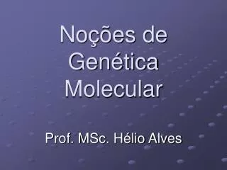 prof msc h lio alves