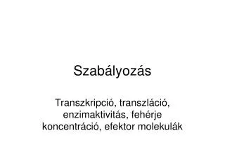 szab lyoz s
