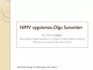 nimv uygulamas olgu sunumlar
