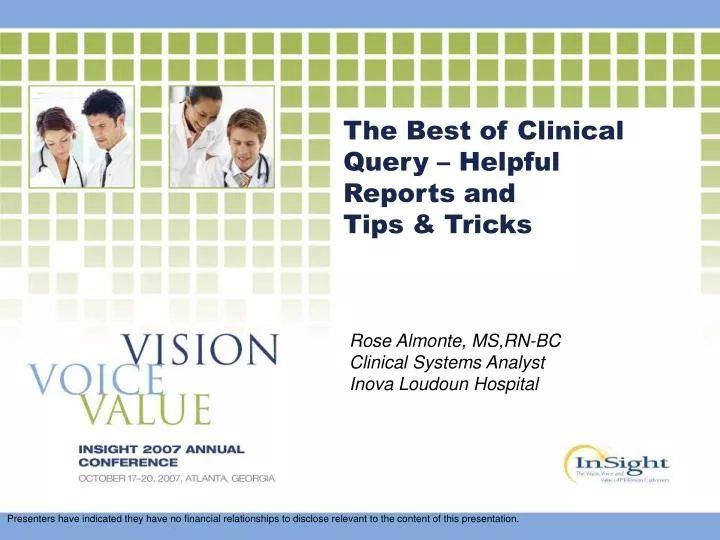 the best of clinical query helpful reports and tips tricks