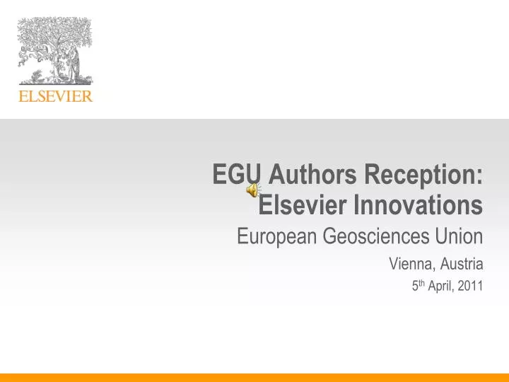 egu authors reception elsevier innovations