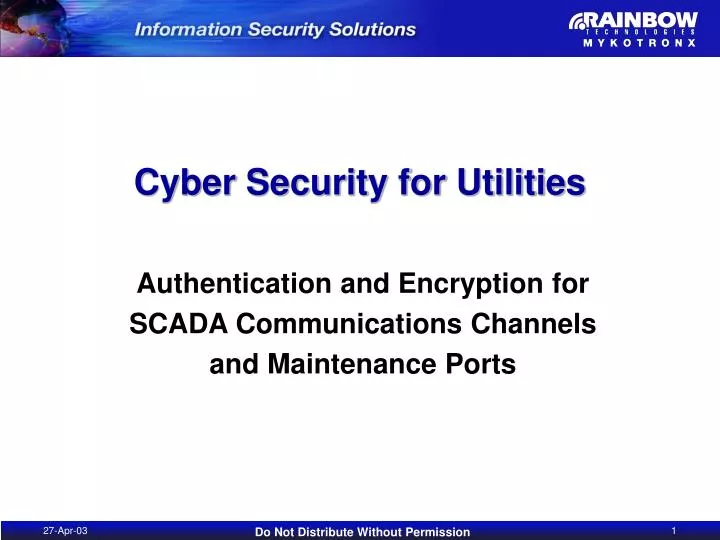 cyber security for utilities