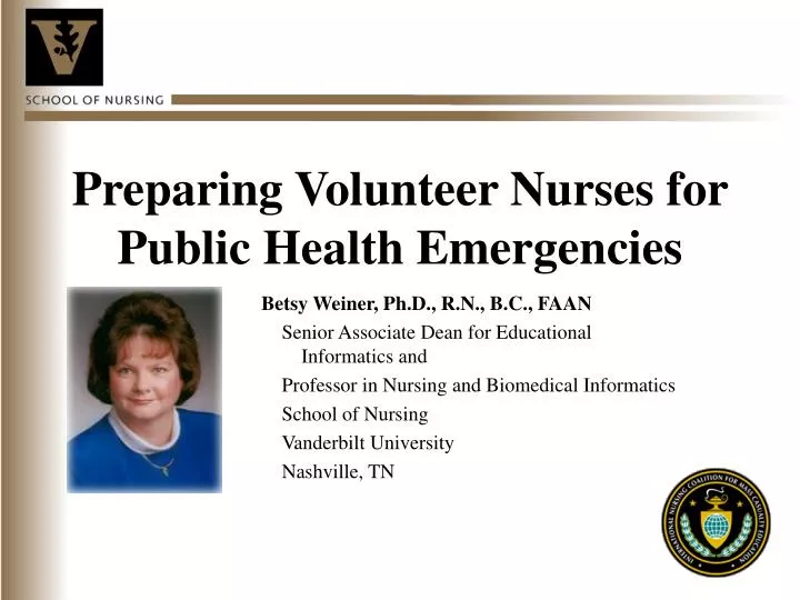 preparing volunteer nurses for public health emergencies