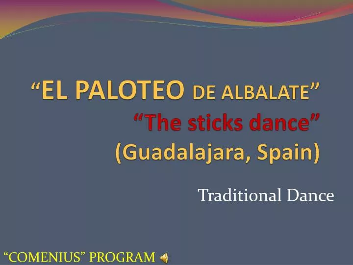 el paloteo de albalate the sticks dance guadalajara spain