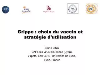 grippe choix du vaccin et strat gie d utilisation