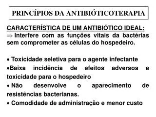 princ pios da antibi ticoterapia