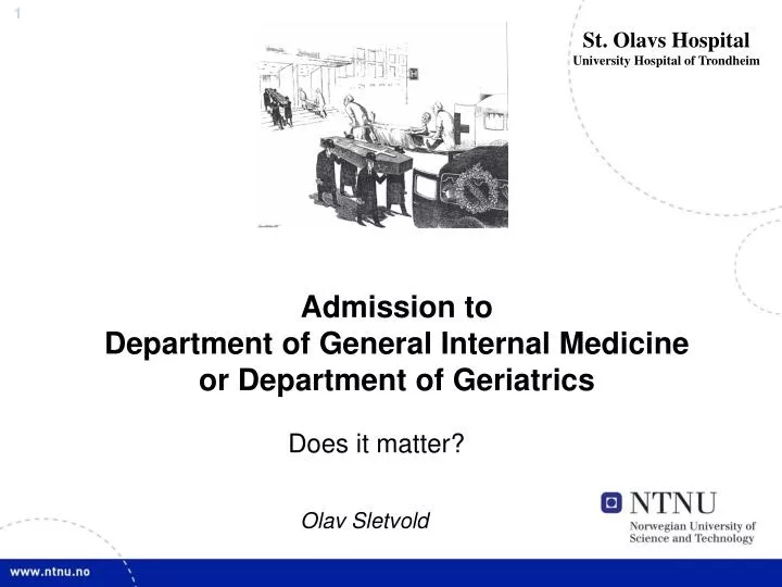 admission to department of general internal medicine or department of geriatrics