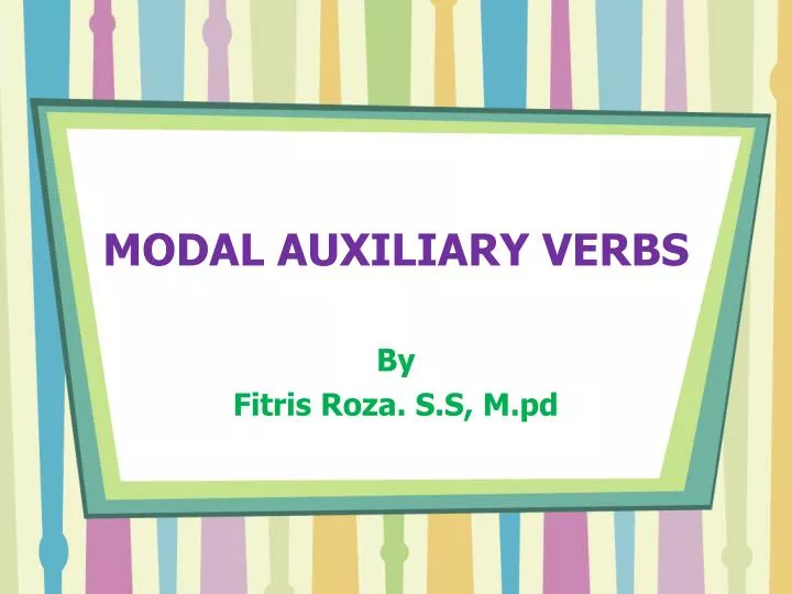 modal auxiliary verbs