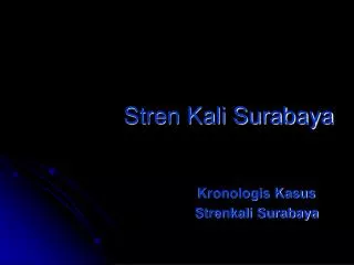 stren kali surabaya