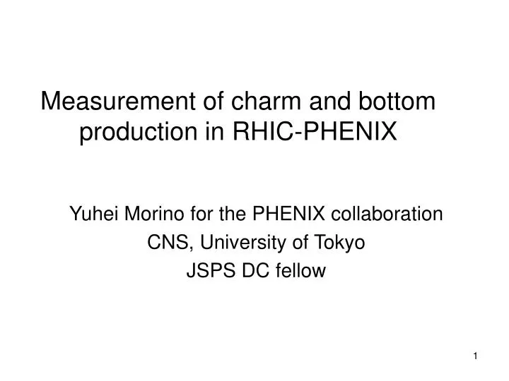 measurement of charm and bottom production in rhic phenix