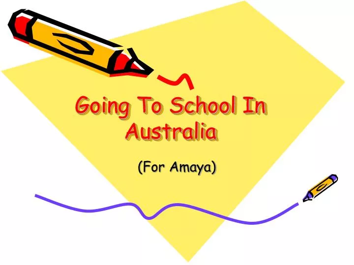 going to school in australia
