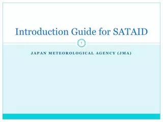 Introduction Guide for SATAID
