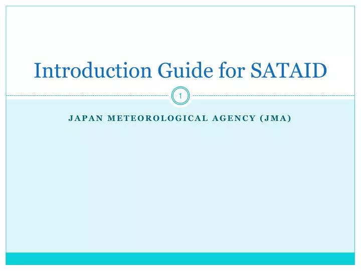 introduction guide for sataid