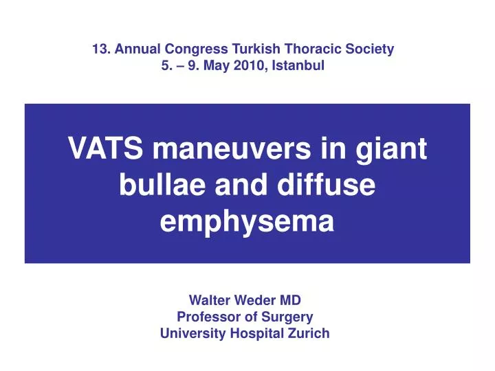 13 annual congress turkish thoracic society 5 9 may 2010 istanbul