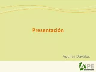 presentaci n