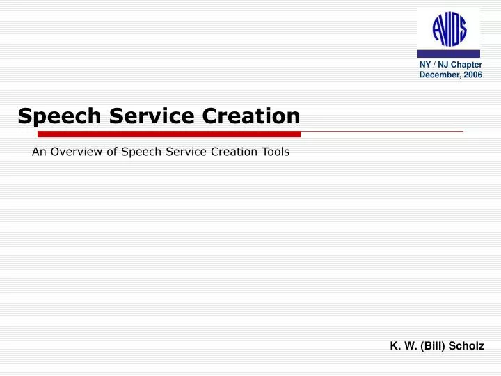 speech service creation