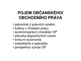 pojem ob ansk ho obchodn ho pr va