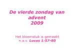 De vierde zondag van advent 2009 - slide 1