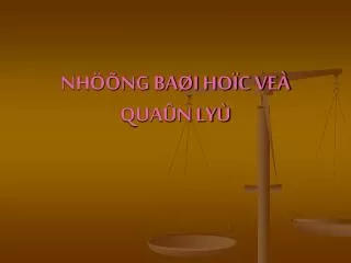 nh ng ba i ho c ve qua n ly