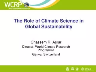 The Role of Climate Science in Global Sustainability