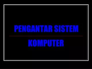 pengantar sistem