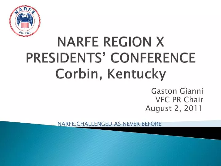 narfe region x presidents conference corbin kentucky