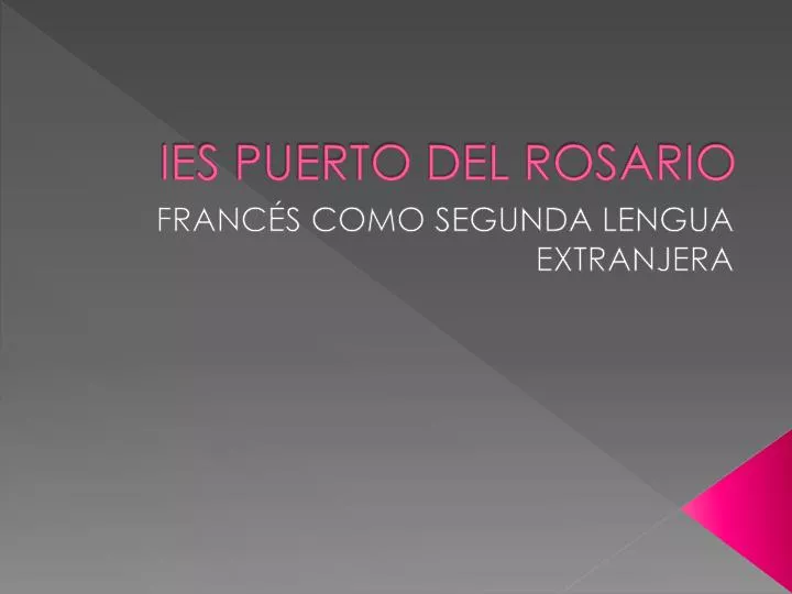 ies puerto del rosario