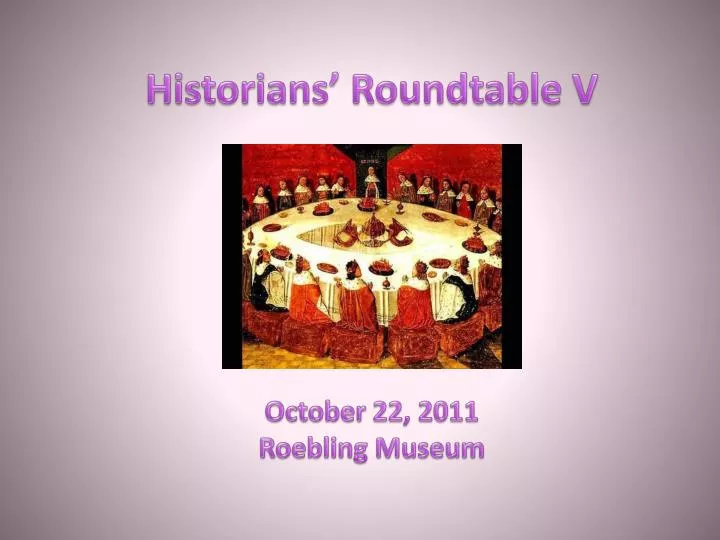 historians roundtable v