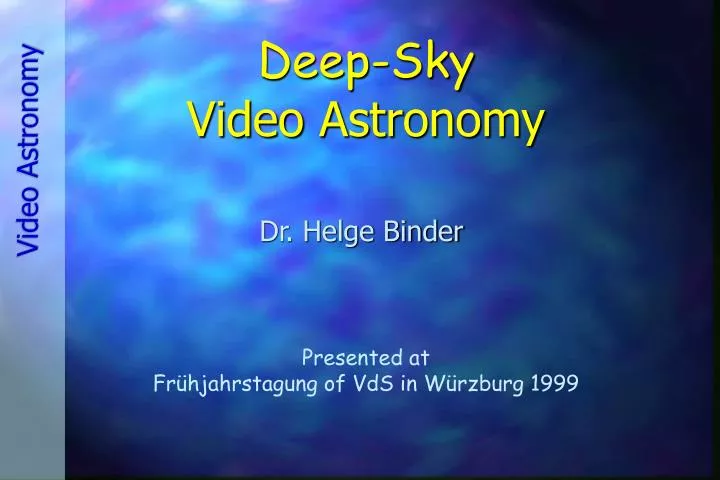 deep sky video astronomy