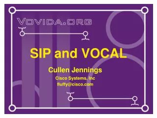 SIP and VOCAL