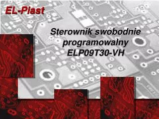 sterownik swobodnie programowalny elp09t30 vh