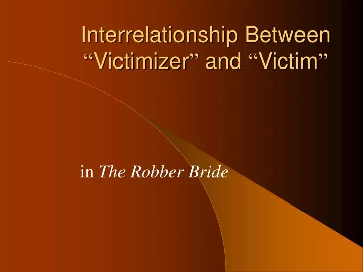 interrelationship between victimizer and victim