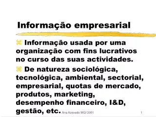informa o empresarial