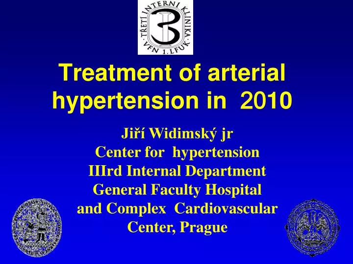 treatment of arterial hypertension in 20 10