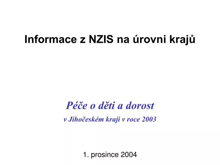 informace z nzis na rovni kraj