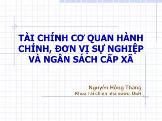 t i ch nh c quan h nh ch nh n v s nghi p v ng n s ch c p x