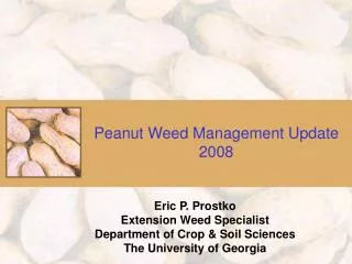 Peanut Weed Management Update 2008