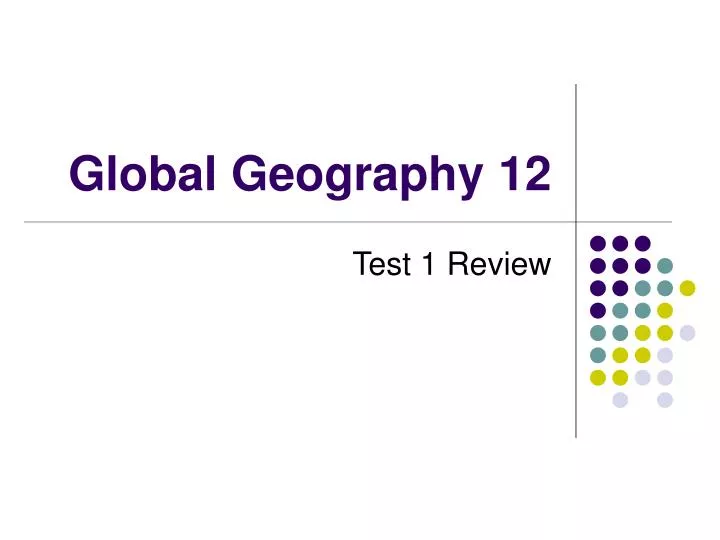 global geography 12