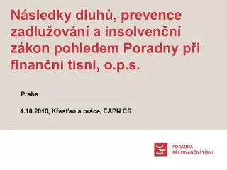 n sledky dluh prevence zadlu ov n a insolven n z kon pohledem poradny p i finan n t sni o p s